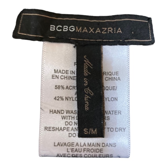 BCBGMAXAZRIA Black, gray & white eyelash cardigan with front hook closure. - Picture 8 of 9